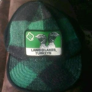 Land O Lakes Turkeys Hat ear flaps M